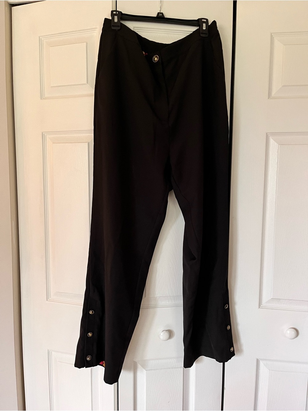 Sassy Jones Women's Tapered Trousers with Button Cuff